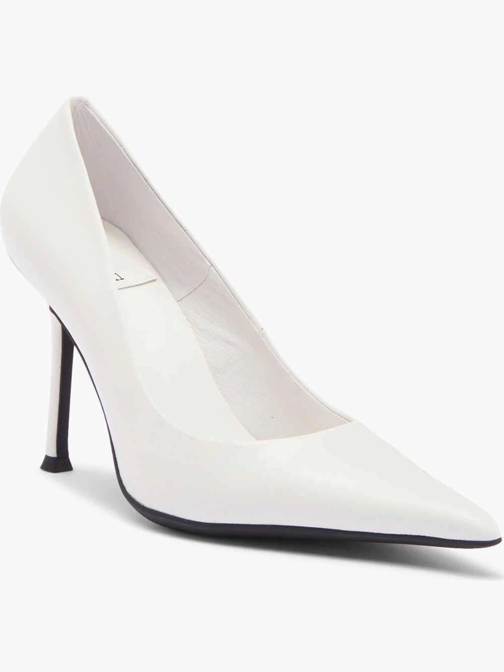 Jeffrey Campbell White Pointed Toe Stiletto Pump